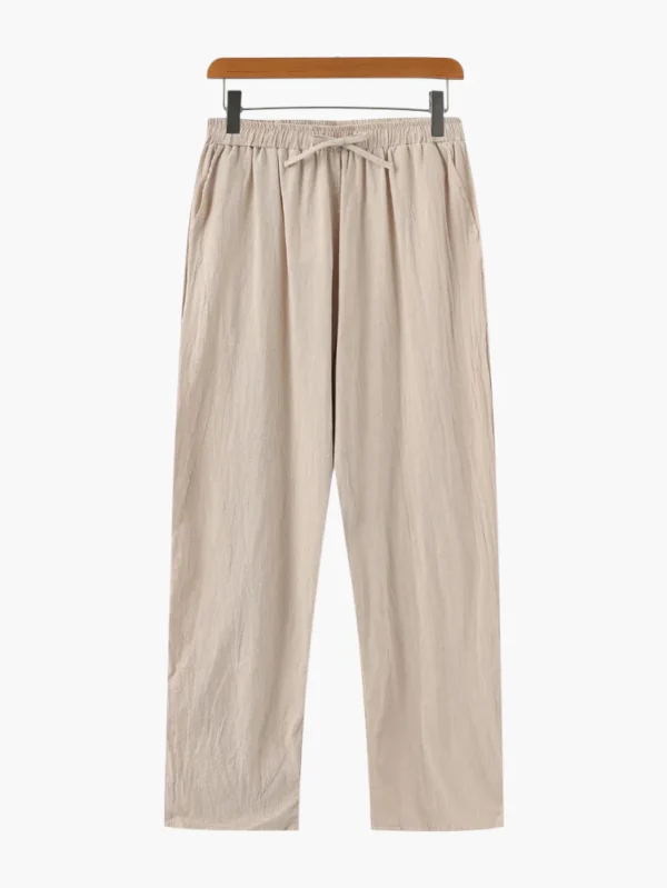 Pantalon en lin - coupe droite - XS